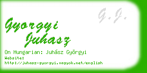 gyorgyi juhasz business card